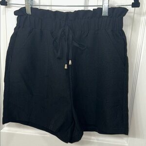 Black Women's Drawstring Shorts